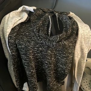Black and white hoodie